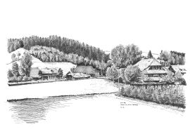 Hasle bei Burgdorf, Pfarrhaus und Mühle